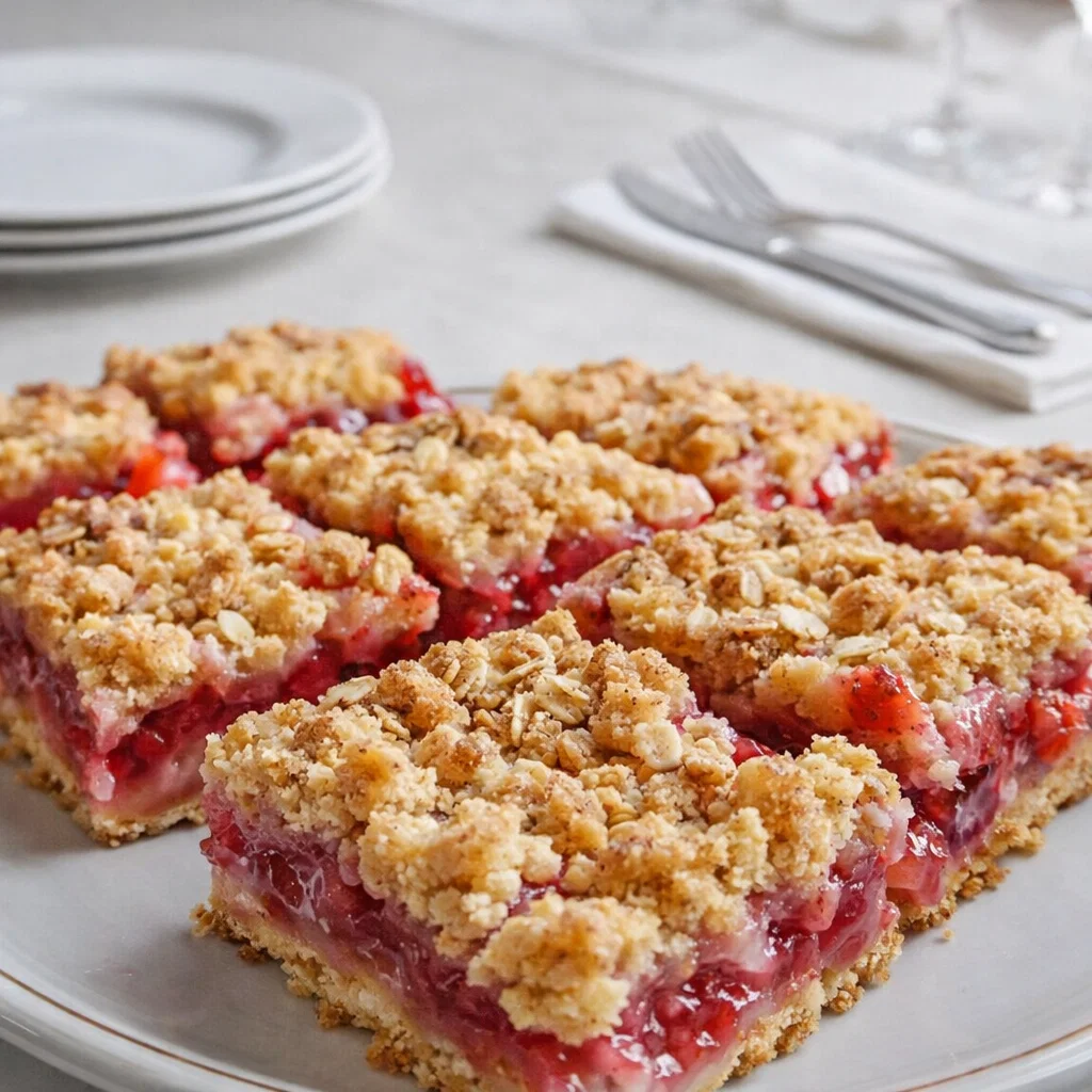 Strawberry Rhubarb Crumb Bars: The Best Homemade Dessert
